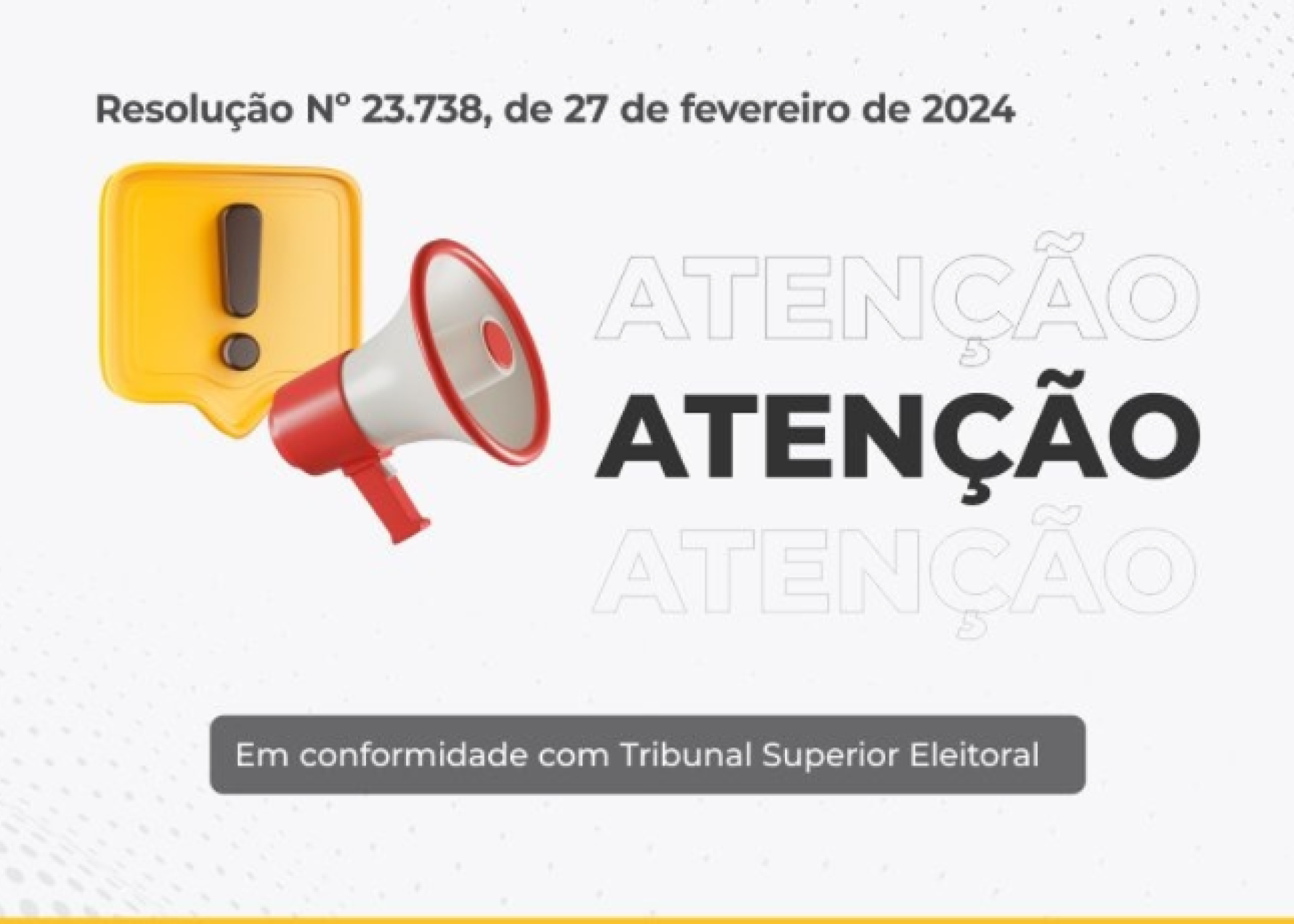 AVISO: Suspensão de Publicidade Institucional durante o Período Eleitoral